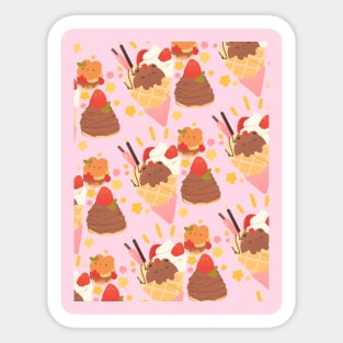 Cute Bear Sweets Sticker